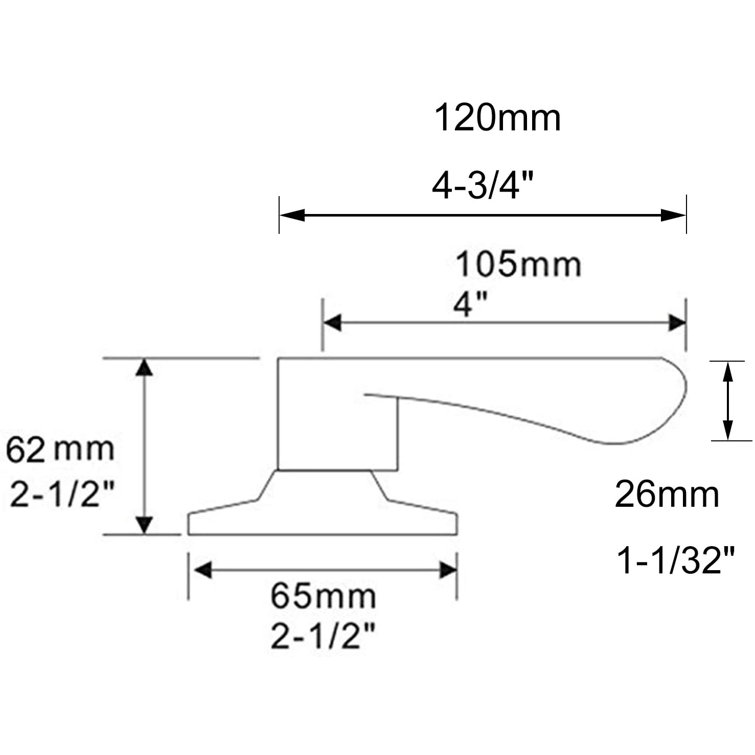 Probrico Dummy Door Levers Wave Style Door Handles Brushed Nickel